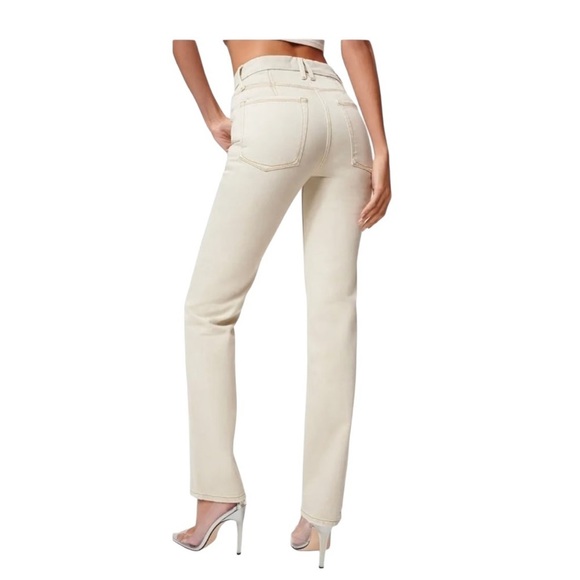 Good American NEW 90s Icon Straight Jean in Bone - Picture 2 of 8